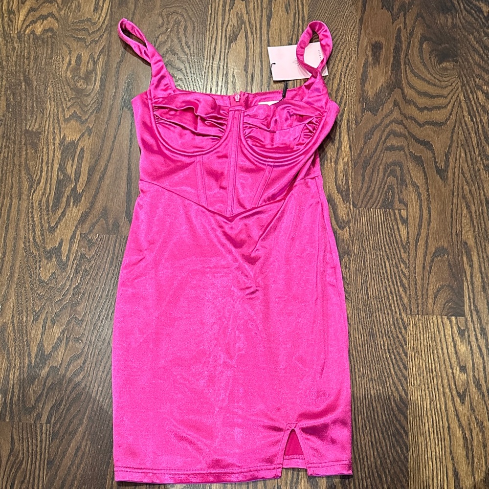 Hot Pink Sleeveless Dress
